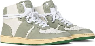 Collegium Pillar Destroyer High Top Sneaker in White/Sage at Nordstrom, Size 9Us
