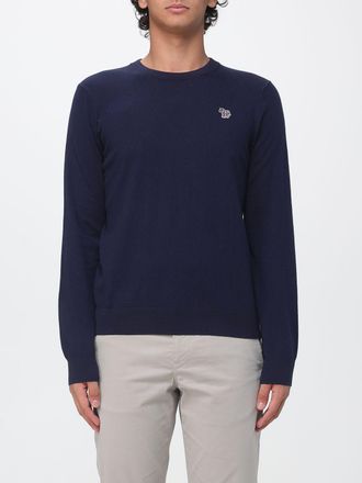 Paul Smith Logo-Embroidered Merino Wool and Cotton-Blend Crewneck Jumper