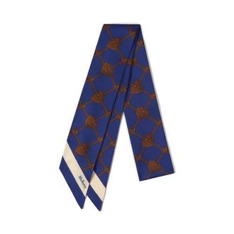Mulberry Heart Pocket Skinny Scarf in Pigment Blue at Nordstrom