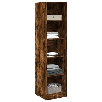Berkfield Home Wardrobe Old Wood 50x50x200 cm Engineered Wood in Brown | Size: 50 x 50 x 200 cm