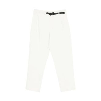 Goldwin One Tuck Tapered Stretch Pants - Heren - Straight fit broeken - Wit - XL - Polyester - Broeken