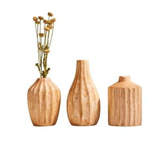 Be Home Kiln Mango Carved Mini Vases - Set of 3 at Nordstrom