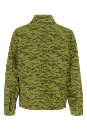Palt&ograve; Mens Printed Cotton Blend Dante Jacket Giungla Giubbini