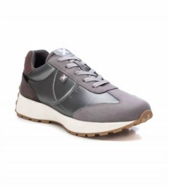Xti Womens Lace-Up Sneakers In Charcoal