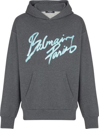 Balmain Hombre, Sudaderas, Gris, Talla: S