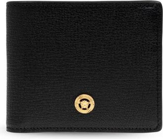 Versace Wallets & Cardholders, male, Black, Size: ONE SIZE Leather Wallet