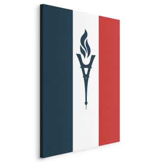 OEM Imagen: Una Vela Con La Bandera Francesa De Fondo