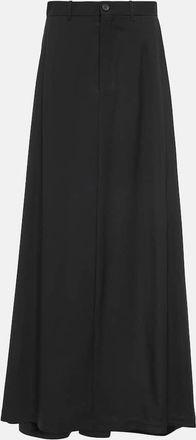 Balenciaga Hybrid wool skirt with pants