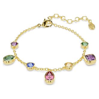 Swarovski Imber Mixed Cuts, Multicolored, 18K Gold Finish Bracelet