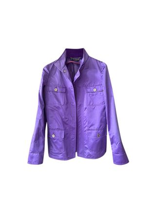Dolce & Gabbana Purple Silk Jacket Size S