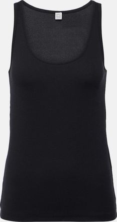 Toteme Ribbed-knit cotton jersey tank top
