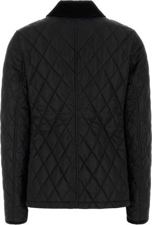 Burberry Womens Quilted Nylon Jacket Black