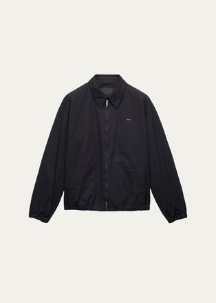 Prada Mens Cotton Poplin Zip-Front Jacket