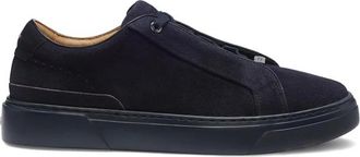 HUGO BOSS Gary Sneakers - Heren - Schoenen - Blauw - Maat: 44 EU Leer