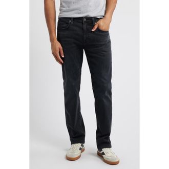 Nordstrom Straight Leg Jeans in Washed Black Denim at Nordstrom Rack, Size 38 X 32