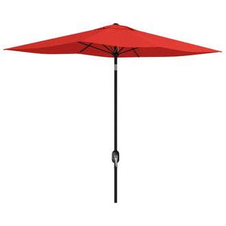 OUTSUNNY 2 X 3(m) Garden Parasol Rectangular Market Umbrella W/ Wine Red | TJ Hughes
