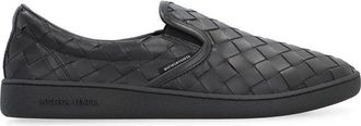 Bottega Veneta Black Calfskin Low Top Mens Sneakers