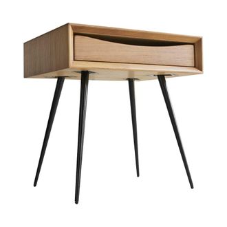 Tikamoon Mesita de noche de teca