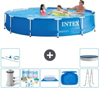 Intex Piscina Con Estructura Redonda - 366x76 Cm - 8-piezas S21180