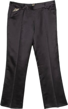 Cavalli pressed-crease trousers - Black