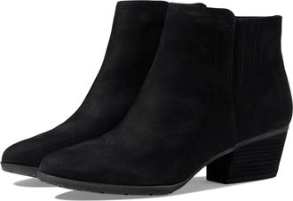 Blondo Womens Blondo Valli Boots Black Leather Waterproof Ankle Bootie HAWK2471