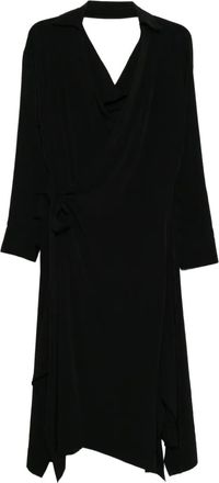 Yohji Yamamoto Abito a portafoglio asimmetrico - Nero