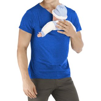 Generic Baby Carrier t-Shirt for dads, Comfortable Kangaroo Pouch Design, Soft Breathable Fabric, Popular Babywearing top, Ideal for Hands-Free bonding with N