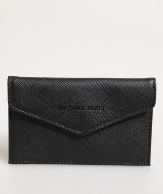 Michael Kors Black Saffiano Leather Envelope Holder Mens Accessory Mens Wallet (Pre-Owned)