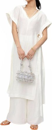 Cult Gaia Aston Tunic Top In Off White