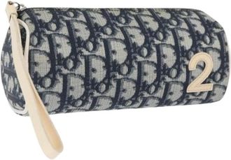 Dior Pre-owned Clutches, female, Blue, Size: ONE SIZE Pre-owned Vintage Pouch