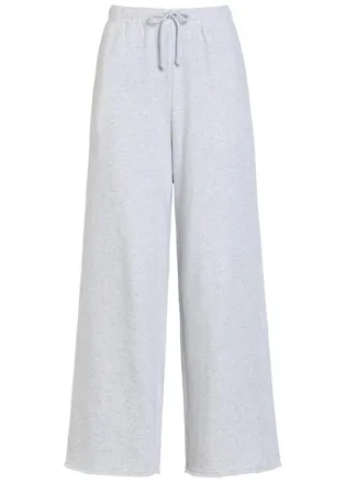 American Vintage Atubay Stretch-cotton Sweatpants - Light Grey - S (UK8-10 / S)