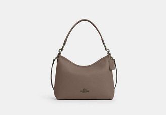 Coach Womens Laurel Shoulder Bag in Brown | Leather