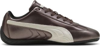 Puma Brown Speedcat Metallic Leather Sneakers