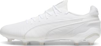 Puma Unisex KING ULTIMATE FG/AG Football Boots - White - Size UK 8.5