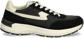 Stepney Workers Club Sneakers con inserti in pelle scamosciata - Nero