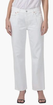 Citizens Of Humanity Neve Low Slung Relaxed Fit Jean In White