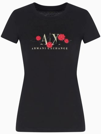 A|X Armani Exchange Lunar New Year T-shirt - women - Cotton - S - Black