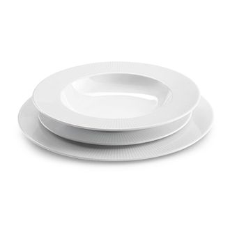 Medard De Noblat Servicio de vajilla de 18 piezas porcelana blanco