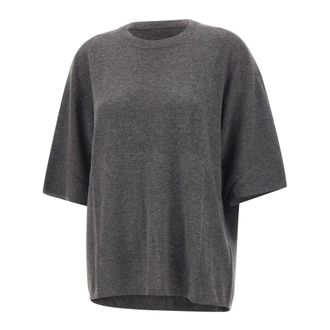 The Garment Truien & Vesten, Dames, Grijs, XS, Wol, Como Oversized Tee