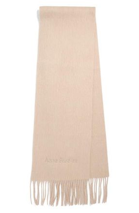 Acne Studios Vinnie Alpaca & Wool Scarf in Oatmeal Melange at Nordstrom