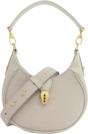 Bulgari Pre-owned Shoulder Bags, female, Gray, Size: ONE SIZE Pre-owned Vintage Shoulder Bag