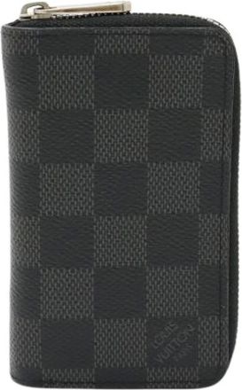 Louis Vuitton Pre-owned Wallets, female, Black, Size: ONE SIZE Pre-owned Damier Graphite Zippy Coin Purse