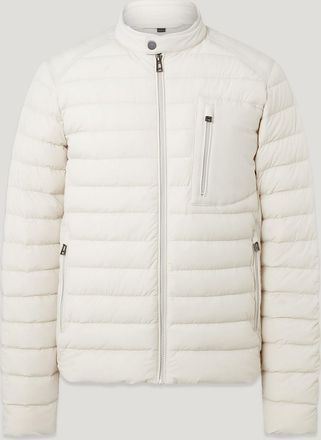 Belstaff Chassis Jacket Mens Lightweight Stretch Down Silver Birch Size 2XL