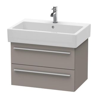 Duravit Duravit X-large Mueble De Pared 6342, 2 Cajones, 650mm Para Vero, Color (frente/cuerpo): Decoraci&oacute;n Basalto Mate - Xl634204343