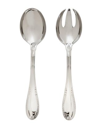 Ricci Argentieri Impero 18/10 Stainless Steel 2Pc Salad Serving Set