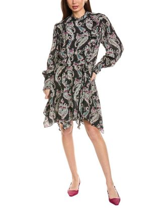 Isabel Marant Isabel Marant Etoile Veriki Pleated Silk Midi Dress
