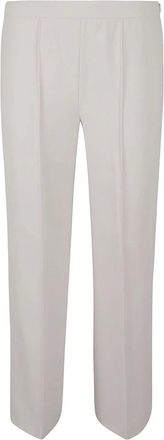 Max Mara Dames, Broeken, Wit, Maat: 2XS Poliester