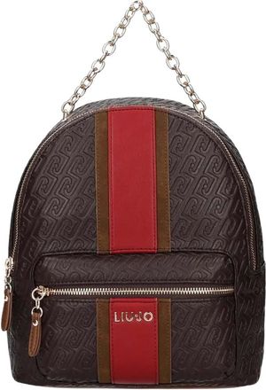 Liu Jo Zaino con logo monogramma - - Bags - Donna - Marrone - ONE SIZE