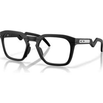 Oakley 52mm Square optical glasses in Solid Black at Nordstrom