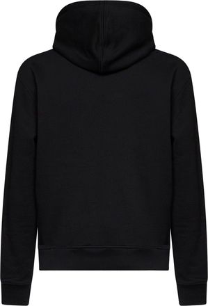 Ami Mens Cotton Hoodie Ami De Coeur Black Sweatshirts Sweater